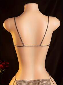 Sexy Lingerie, Sparkling Diamond Dress, Passionate Battle Robe In Bed, Women's Seductive Dress