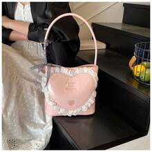 The 2025 New Lace Shoulder Bag For Cute Girls Is A Perfect Match For All Your Outfit Styles. Perfect Gift For Yourself, Friends, Family Or Lovers. - 粉色 - 查看 4