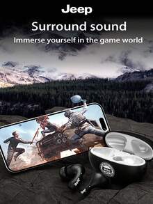 Jeep EW121 TWS耳机立体声高清通话耳机快速配对耳机游戏降噪耳机 - 均碼 - 查看 12