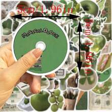 60Pcs Green Stickers Cartoon Stickers Aesthetic Stickers Car Stickers Wall Stickers Decor Graffiti Stickers Fun Stickers Vinyl Waterproof Stickers Aesthetic Laptop Sticker Pack Skateboard Stickers Water Bottle Stickers Notebook Stickers - متعدد الألوان - مشاهدة 3