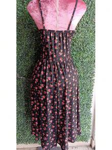 Women Long Dresses - Red and Black - View 2