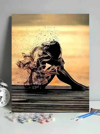 1 Set DIY Painting By Numbers Kit, Dissipation Themed, Frameless, Ideal Gift For Birthday, Holiday, No Painting Experience Required, Can Be Used As Wall Decor, Easy To Complete A Beautiful Artwork
