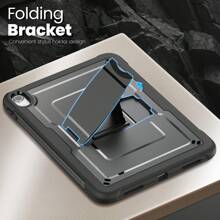 Funda para iPad 10.ª generación, iPad 11.ª generación, Air 11 M2, Air 11 M3, Pro 11 M4, iPad 10.2 7.ª/8.ª/9.ª generación, Pro 10.5 y Air 3. Cuenta con protección a prueba de golpes, anti-flexión, resistente a impactos y arañazos con un diseño portátil y ligero. Integra de manera elegante un soporte trasero oculto, rejillas de disipación de calor, recortes precisos para los puertos y una durabilidad reforzada contra dobleces y colisiones.