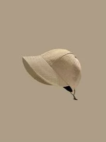 Women's Drawstring Waffle Pattern Baseball Cap, Fashionable Sun Protection Beach Travel Sun Hat, Suitable For Spring & Summer