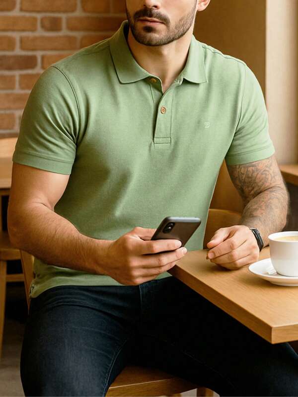 Camisa Polo Masculina Piquet Premium