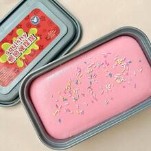 1个Squishy慢回弹盒子仿真面包蛋糕揉面音乐超大超厚湿软手感吸手指吐司 - 彩色 - 查看 3