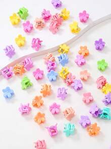 869件/套 女孩彩色仿珍珠花朵、蝴蝶结、西瓜、彩虹、海星、五角星、蝴蝶、小花发夹、弹力发圈、发卡，可爱少女发饰套装，日常使用及礼品 - 彩色 - 查看 5