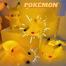 pokemon Luz nocturna decorativa con Pikachu de Pokémon que brilla, lámpara de mesita de noche con Pikachu de Pokémon como regalo de cumpleaños o Navidad