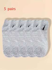 15pairs Minimalist Style Unisex Ankle Socks, For Gym