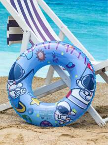 Astronaut Swim Ring, [ Thick PVC] Material, Thick | Child, Teen, Adult Anti-Side Float Life Buoy, Portable Beach Pool Party Birthday Gift