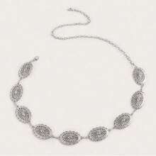 Boho Chic Metal Waist Chain, Fashionable And Versatile Accessory For Dresses, Shirts