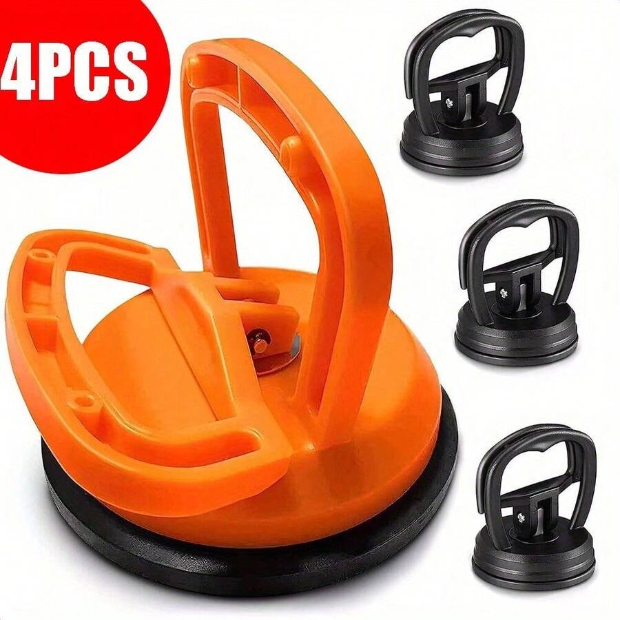 4PCS Dent Puller Car Body Panel Suction Cup Repair Removal Tool Kit Up 200KG - Orange - View 1