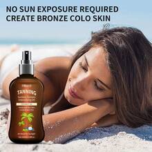 100ml/3.38fl.Oz Hllozzi Sunless Tanning Cream, Moisturizing And Hydrating For Indoor And Outdoor Use, Nourish Skin, Self Tanner, Non-Greasy, Convenient Travel Size With Flip Cap/Sprayer, Perfect Gift Set - Multicolor - View 11