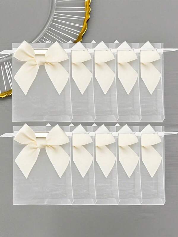 20pcs/10pcs/1pc Bow Organza Bags Sheer Organza Bags, Bow Organza Bags Sheer Organza Bags 3.9x4.7 Inches Jewelry Bagsy Rose Drawstring Pouches Wedding Favor Gift Bags, Party Favor Bags,Green Party Bags,Bachelorette Decor,Bachelorette Gifts,Bachelorette Party,Bridal Shower Favors,Wedding Favors For Guests
