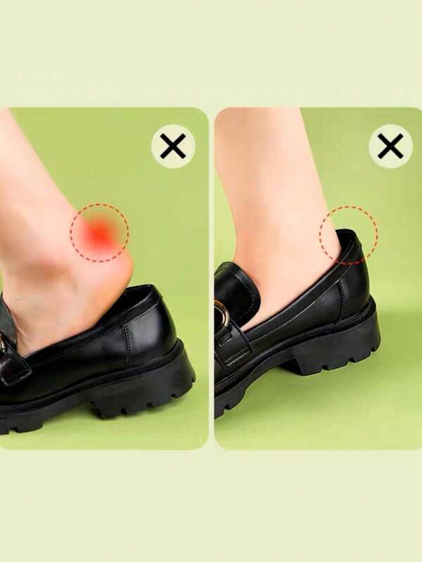 2pcs Comfortable Anti-Friction Soft Silicone Heel Liners