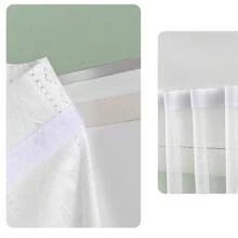 1pc 2025 Best Selling New Lace White Air Conditioner Wind Shield, No Installation Wall-Mounted, Universal Hanging AC Cover, Dust Cover, Wind Curtain, Suitable For Bedroom, Living Room, Study, Elder And Kids Room