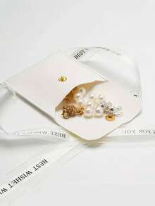 1pc/2pcs Random Color Portable Jewelry Storage Bag Back To School - Multicolor - View 6