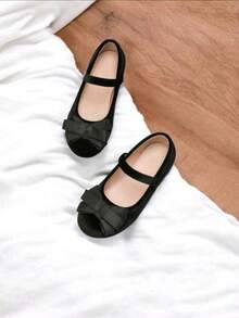 zapatos para niñas elegantes y cómodos - Negro - Ver 2