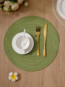 1 peça/4 peças/6 peças Jogo Americano Redondo Trançado de 15 Polegadas, Opções Multicoloridas, Tapete de Mesa Lavável, Antiderrapante e Resistente ao Calor, Adequado para Jantar em Casa, Festa de Feriado, Restaurante, Cozinha, Estilo Fazenda, Decoração de Festa de Natal e Ano Novo - Multicolorido - Visão 12