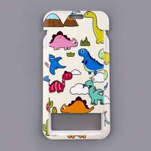 1 pièce Ensemble porte-carte et cordon en forme de dinosaure mignon, étui pour carte d'étudiant avec charm de cordon de téléphone, décoration pour accessoires de voiture, charm de sac à dos pour l'école, style gothique et Y2K - Multicolore - Voir 7