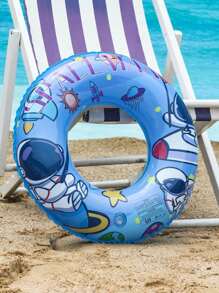 Astronaut Swim Ring, [ Thick PVC] Material, Thick | Child, Teen, Adult Anti-Side Float Life Buoy, Portable Beach Pool Party Birthday Gift