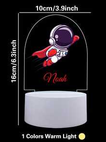 1pc Custom Cartoon Cape Boy 3D Led Night Light, Custom Super Hero, Custom Car, Custom Giant Wheel 3D Led Night Lamp, Color Changing Bedroom Manga Anime Figure Night Lights Gift,Christmas Gift Supplies