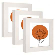 1/3 pezzi, cornici per quadri di diverse dimensioni 30x30cm/20x20cm, vari colori disponibili: nero, bianco, legno, cartoncino nero, cornici colorate, eleganti cornici quadrate per foto/ritratti da parete, adatte come regali per Natale, matrimonio, Capodanno, Pasqua, Festa della Mamma