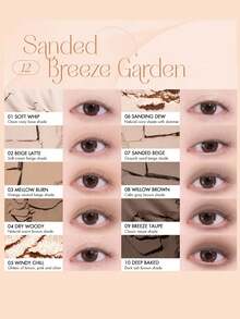 Rom&nd Romand Better Than Palette #12 SANDED BREEZE GARDEN Eyeshadow Palette, Natural Daily Makeup Shades, Easy To Blend, Vivid Colors, Velvet Texture, Matte & Shimmer Finishes, High Pigmentation, Long-Lasting, K-Beauty, 8.3g/0.29oz - #12 SANDED BREEZE GARDEN - 查看 5