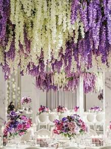 10 PCS Of Artificial Wisteria Garland Is Suitable For Weddings, Engagements, Birthdays And Home Decoration - The Perfect Garden, Hotel, Party, Camping, Tent, Office, Walkway, Fence, Swing Decoration, Garden Decoration