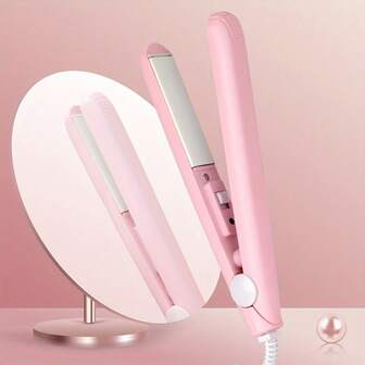 迷你直发器，多色快速加热陶瓷板，刘海夹和卷发器