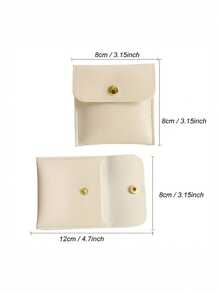 1pc/2pcs Random Color Portable Jewelry Storage Bag Back To School - Multicolor - View 4