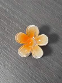 1 Stück/6 Stück blumenmusterhafte, süße und elegante Haarklammern aus buntem ABS-Kunststoff für Frauen, Candy-farbene Haraccessoires wie Haarklammern, Haarklammern, Haarklammern, Haarklemmen, Haarklammern