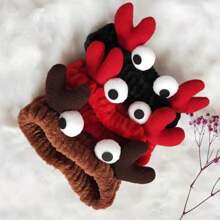 1pc/3pcs Cute Cartoon Crab Hair Band, Velvet Plush Hair Band With Big Eyes, Beauty Headband For Washing Face And Makeup. Back To School