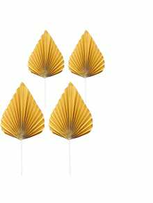 4 đồ trang trí bánh lá cọ giả bằng giấy, đồ trang trí bánh quạt giấy vàng, đồ trang trí bánh theo phong cách Bohemian, thích hợp để trang trí bánh sinh nhật, trang trí bánh cưới, đồ trang trí bánh mừng em bé, đồ trang trí bánh tráng miệng cho tiệc, đồ trang trí tiệc rửa tội, tiệc nghỉ hưu (nhiều màu) - Nhiều màu - Xem 8