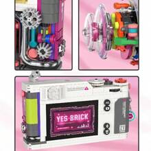 Creative New Digital Camera Building Block Model, Retro Camera Series DIY Assembly Particle Building Blocks, Suitable As Ornaments, Birthday Gifts