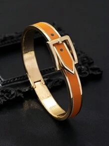 1 pieza Pulsera de estilo punk rock con estampado de leopardo exagerado y de moda para el club nocturno, regalo versátil de amistad para mujeres