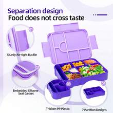 1set Portable Sealed Fruit Box, Salad Box, Working Microwave Lunch Box, Take-Away Lunch Box, Large Capacity Lunch Box With Fork And Spoon, Square Divided Fresh-Keeping Box