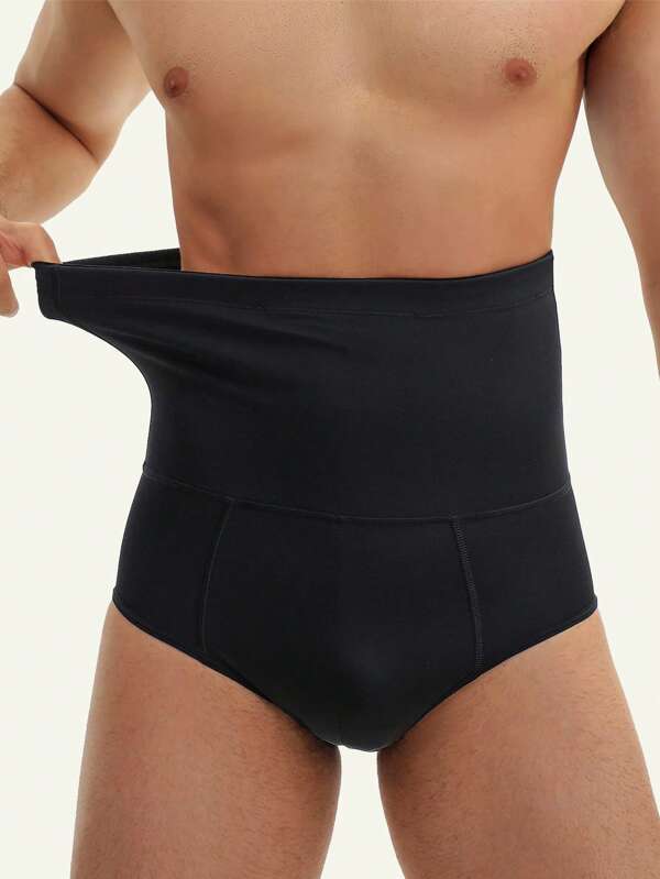 Calzoncillos con control de abdomen y cintura alta para hombres - Ropa interior moldeadora con compresión firme para el abdomen, calzoncillos tipo faja para la grasa abdominal