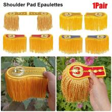 1 Paar Schulterstück Epauletten Brosche Bord Multifunktionale Quaste Fransen Epauletten für Trommel Horn Band Jacken Mäntel Epaulette