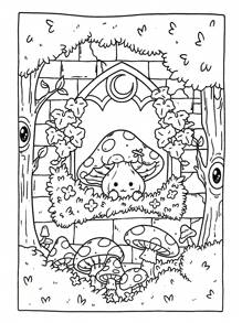 40pages CREEPY CUTIE,Coco Adult And Adolescent Spiral Binding Colouring Book, Bold And Simple, Simple And Large Design, Suitable For Relaxation, With Cute And Comfortable Patterns And Girl's Life Scenes (Bold And Simple Coloring) Very Suitable For Friends, Family And Colleagues, Relax Body And Mind, Relieve Stress, And Give A Beautiful Calendar As A Gift,Back To School,School Supplies