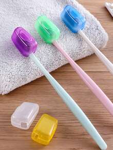 10/5/2pcs Toothbrush Dust Cover, Electric Toothbrush Protective Cap, Toothbrush Storage Box Cover, Portable For Travel, Vacation, Outdoor Use - Multicolor - View 6