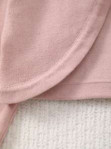 Girls' Fashion Casual Short Button Embroidered Knit Cardigan Jacket, Size Runs Large, Suggest Ordering One Size Down - Dusty Pink - View 4