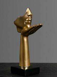 1 Stück nordischer Stil abstraktes menschliches Gesichtsmaske Skulptur, Harzornament Kunsthandwerk geeignet als Fotorequisite, Kunstdekoration, Café, Innen-/Außendekoration, Büroeingang