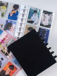 1 张照片卡相册、3-3.5 英寸 K-POP 卡片活页夹、照片卡夹、动漫游戏卡簿，可容纳 Pok é Mon 卡/运动卡/棒球卡等。 - 黑色 - 查看 11