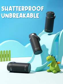 2 Pack 14oz Kids Water Bottle, 18/8 Stainless Steel Insulated Water Bottle For Kids, Toddler Cup With Straws Leak-Proof, Kids Water Bottles For School Boys Girls - Hoa hồng nửa đêm - Xem 5