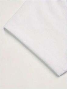 Leopard Smiling Face Print Creative T-Shirts, Soft & Elastic Comfy Crew Neck Short Sleeve Tee, Girls Summer Tops - Black - View 5