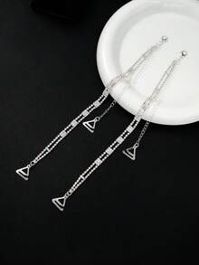 2 件/对可调节水钻胸罩肩带防滑金属肩带胸罩配件女士婚礼比基尼礼服胸罩肩带狂欢