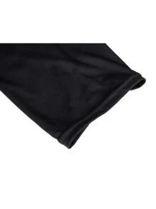 1pc Women Adult Fancy Dress Halloween Costume Outfit, Black Horror Long Robe Stage Performance Cos Play