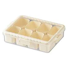 1 件创意香料收纳盒带盖，厨房隔间调味盒，适用于冰箱，密封防止异味混合