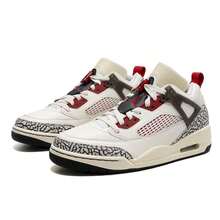 Jordan Zapatos de baloncesto Spizike Low, zapatillas deportivas ligeras y acolchadas para hombres, zapatos prácticos para entrenamiento deportivo FQ1759-116 - Fanzi/Rojo campus/Negro carbón/Leche de coco - Ver 3